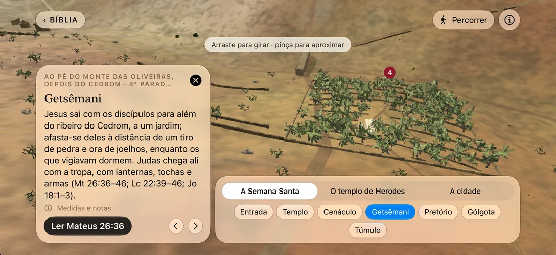 Jerusalém à noite, com o cartão do Getsêmani